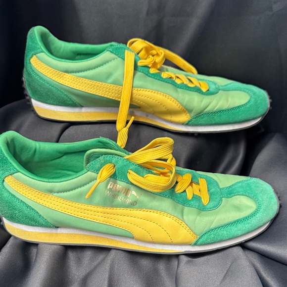 Puma Green and Yellow Athletic Shoes - Picture 7 of 9
